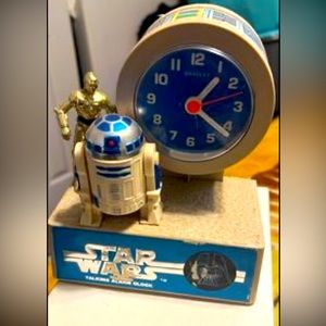 Star Wars C3p0 & R2d2 Talking Alarm Clock By Bradley Time 1977-1980 Wow